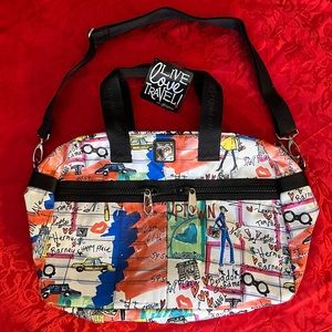 Brighton NWT, Jetsetter NYC Overnight Duffle with small zippered bag